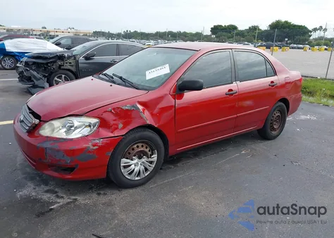2003 Toyota Corolla Le z USA, uszkodzony, nr VIN 1NXBR32E43Z038834